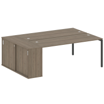 Metal System Quattro Р. ст. с шкафом-купе на П-образном м/к 40БП.РС-СШК-1.5 Т Акация/Антрацит металл 2210*1475*750 Metal System Quattro Р. ст. с шкафом-купе на П-образном м/к 40БП.РС-СШК-1.5 Т Акация/Антрацит металл 2210*1475*750
