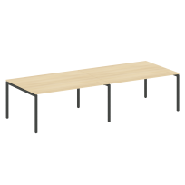 Metal System Quattro Перег. стол (2 столешницы) на П-образном м/к 40БП.ПРГ-2.4 Акация/Антрацит металл 3200*1235*750 Metal System Quattro Перег. стол (2 столешницы) на П-образном м/к 40БП.ПРГ-2.4 Акация/Антрацит металл 3200*1235*750
